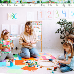 Woodland Friends Alphabet Line Bulletin Board