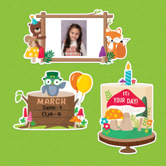 Woodland Friends Happy Birthday Mini Bulletin Board
