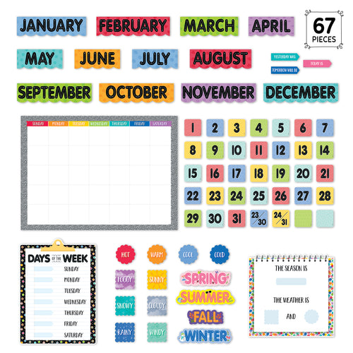 Core Decor Pattern Play Calendar Set Bulletin Board