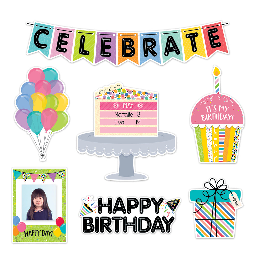 Core Decor Happy Birthday Mini Bulletin Board