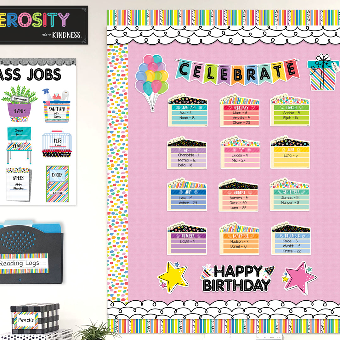 Core Decor Happy Birthday Mini Bulletin Board