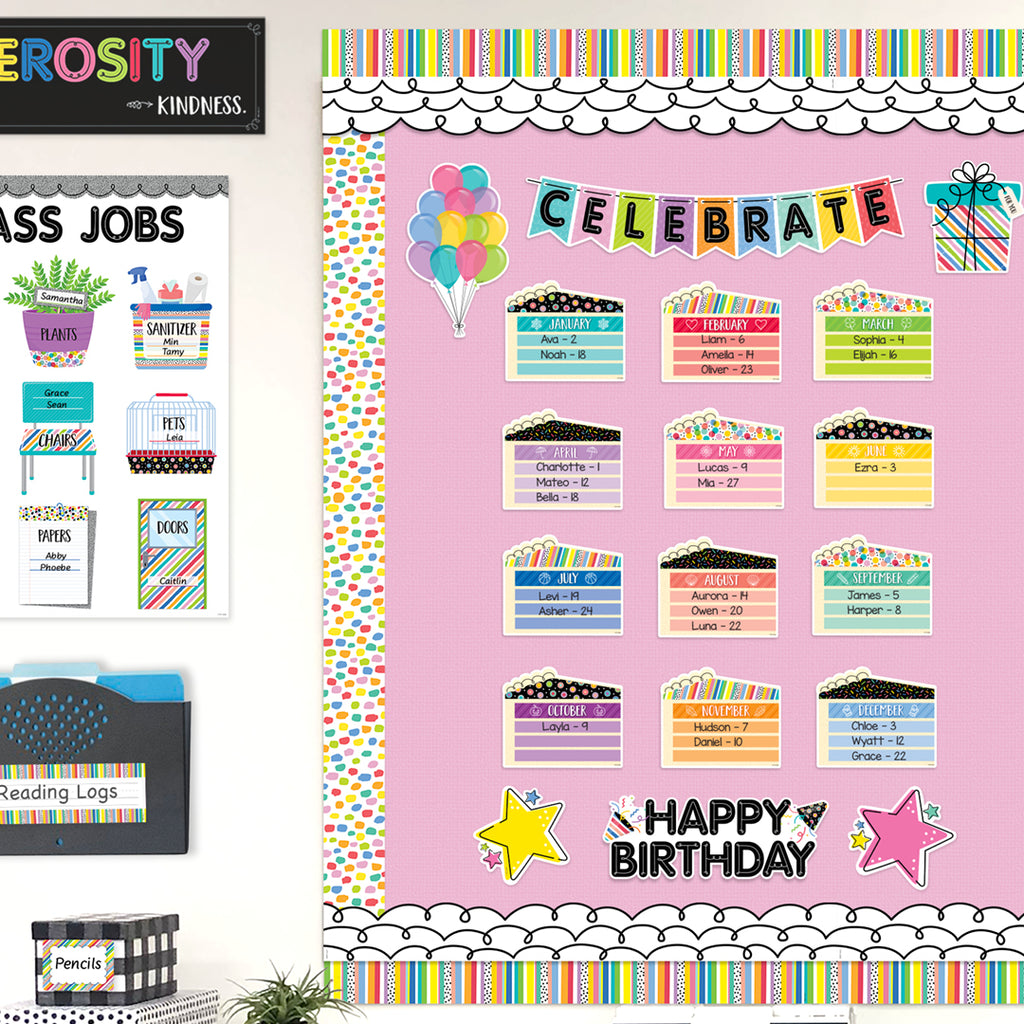 Core Decor Happy Birthday Mini Bulletin Board