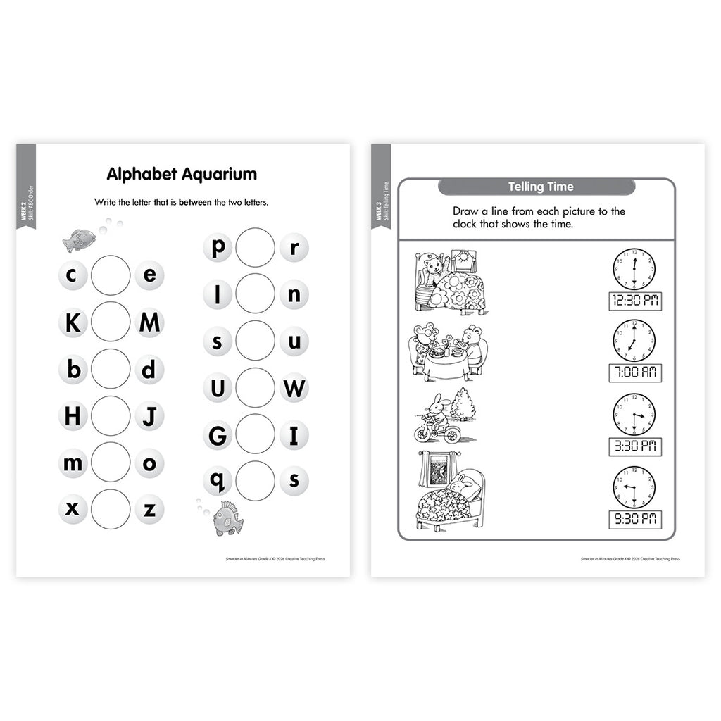 Smarter in Minutes Grade K Skills Practice Made Easy