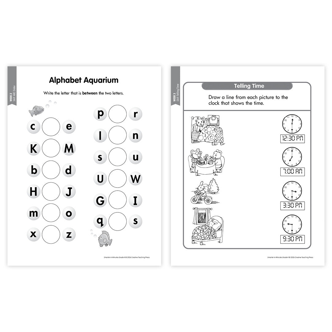 Smarter in Minutes Grade K Skills Practice Made Easy