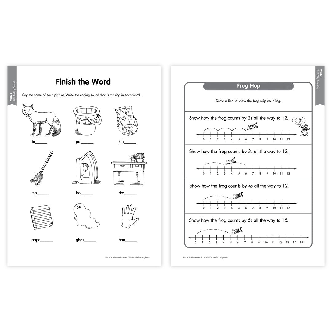 Smarter in Minutes Grade 1 Skills Practice Made Easy