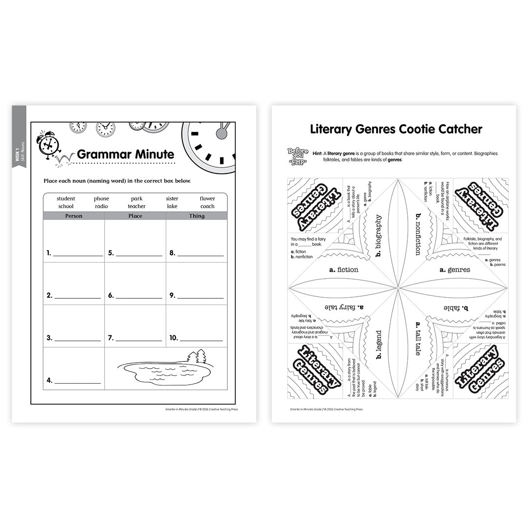 Smarter in Minutes Grade 2 Skills Practice Made Easy