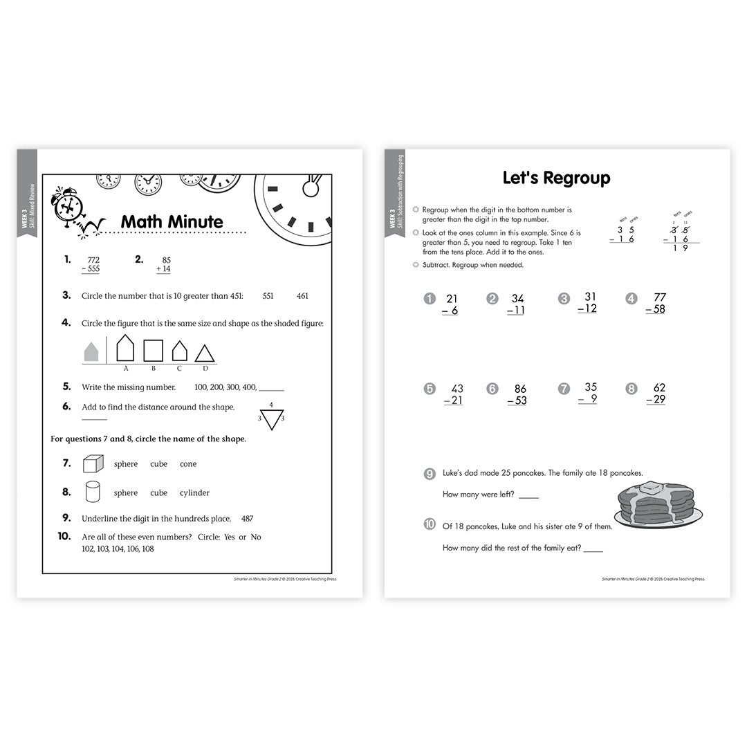 Smarter in Minutes Grade 2 Skills Practice Made Easy