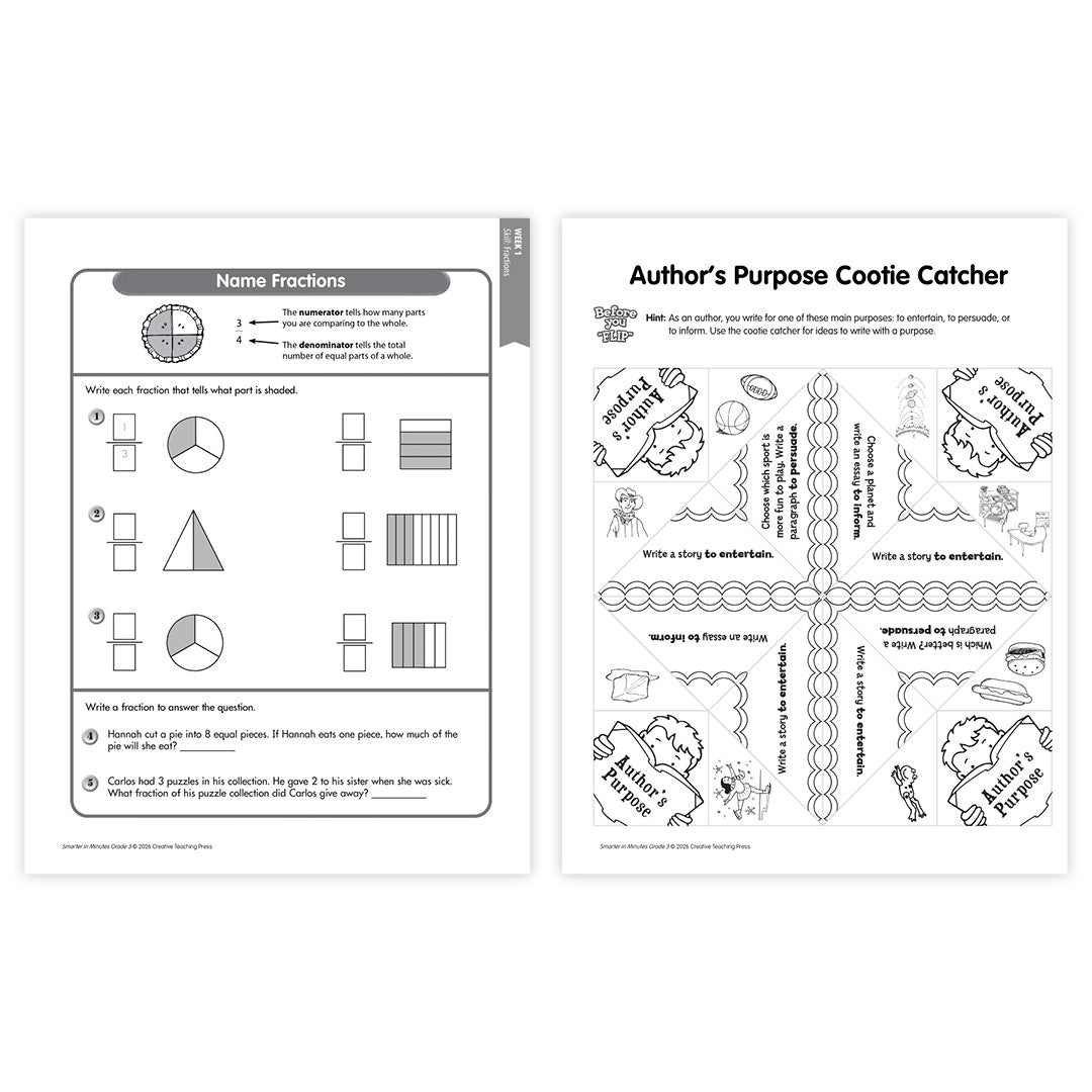 Smarter in Minutes Grade 3 Skills Practice Made Easy
