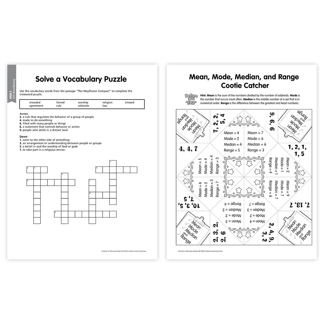 Smarter in Minutes Grade 4 Skills Practice Made Easy