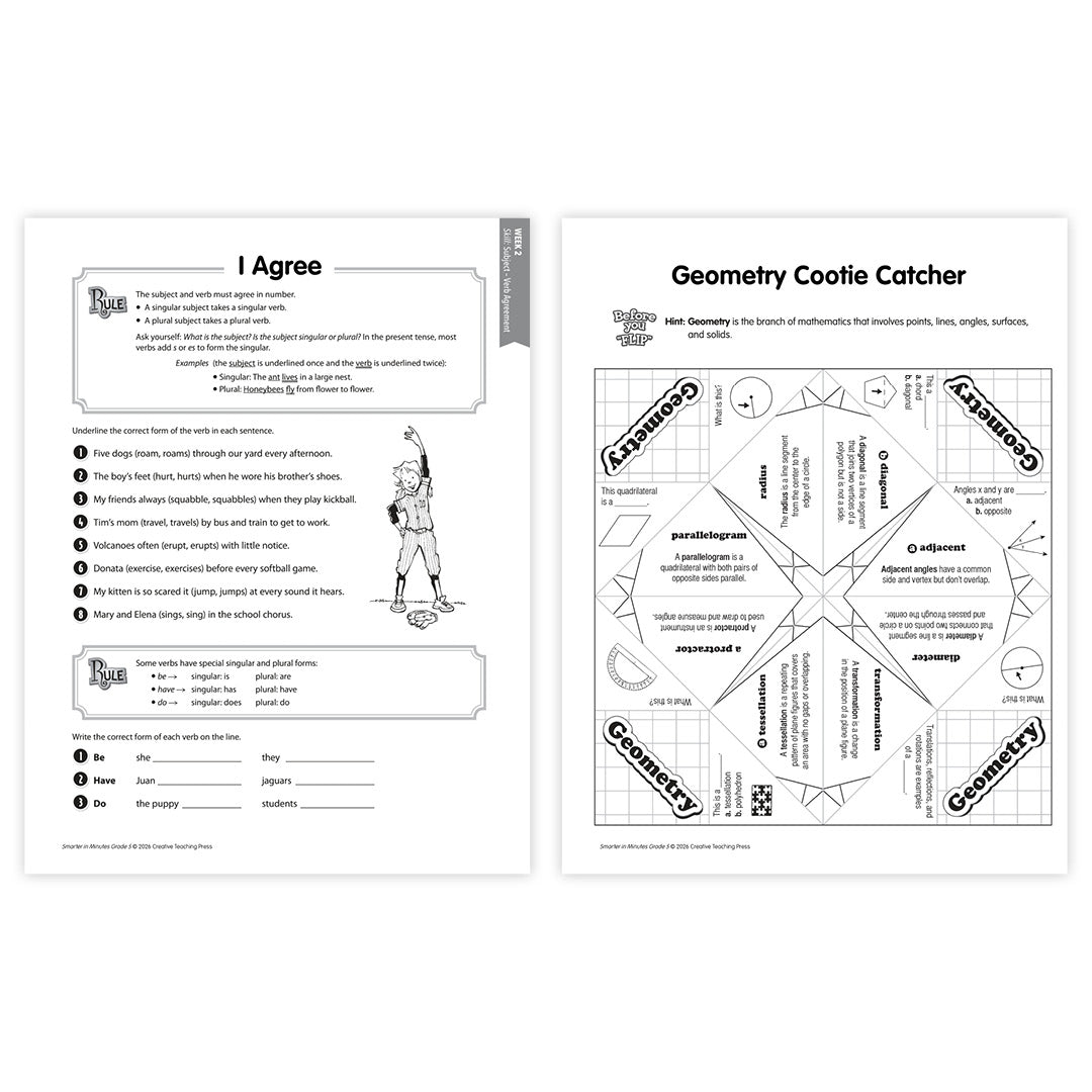 Smarter in Minutes Grade 5 Skills Practice Made Easy