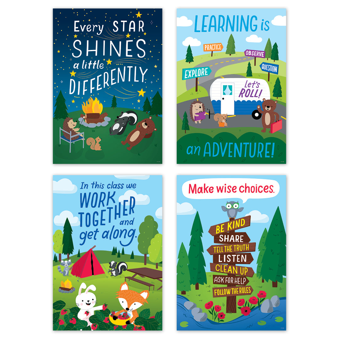 Woodland Friends Inspire U 4-Poster Pack (Woodland Friends)