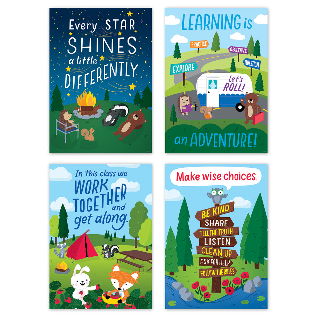 Woodland Friends Inspire U 4-Poster Pack (Woodland Friends)