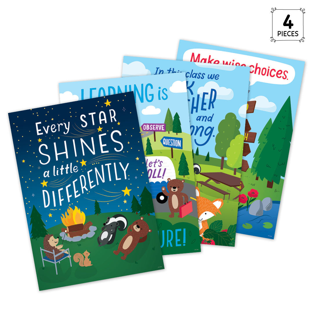 Woodland Friends Inspire U 4-Poster Pack (Woodland Friends)