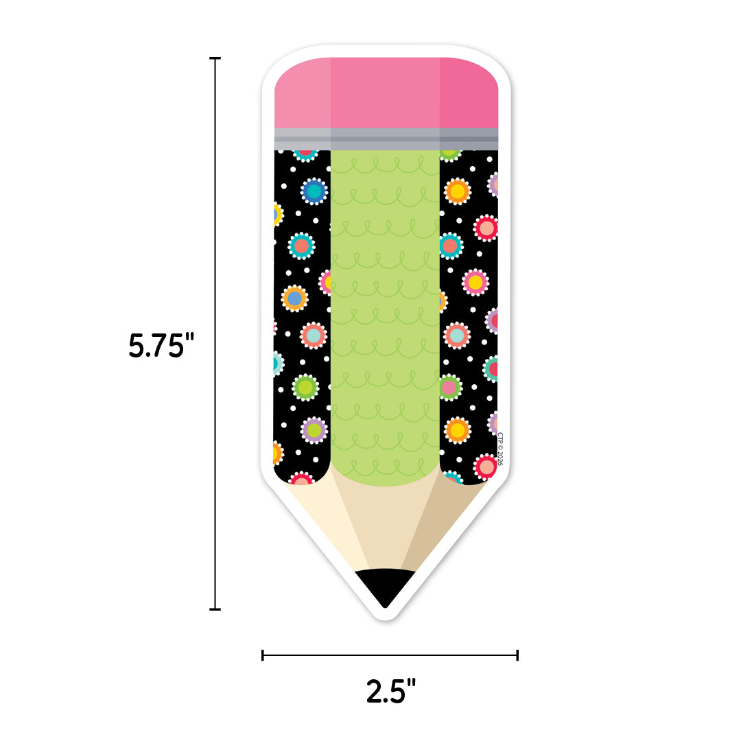 Core Decor Pattern Play Pencils 6 Inch Designer Cut-Outs