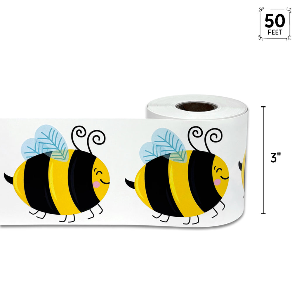 Busy Bees Rolled Border