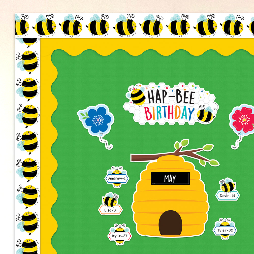 Busy Bees Rolled Border