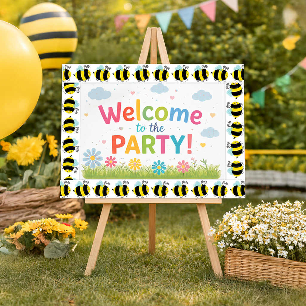 Busy Bees Rolled Border