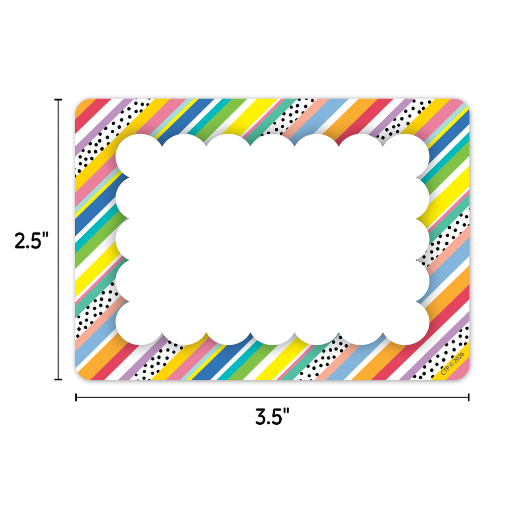 Core Decor Stripes and Dots Labels