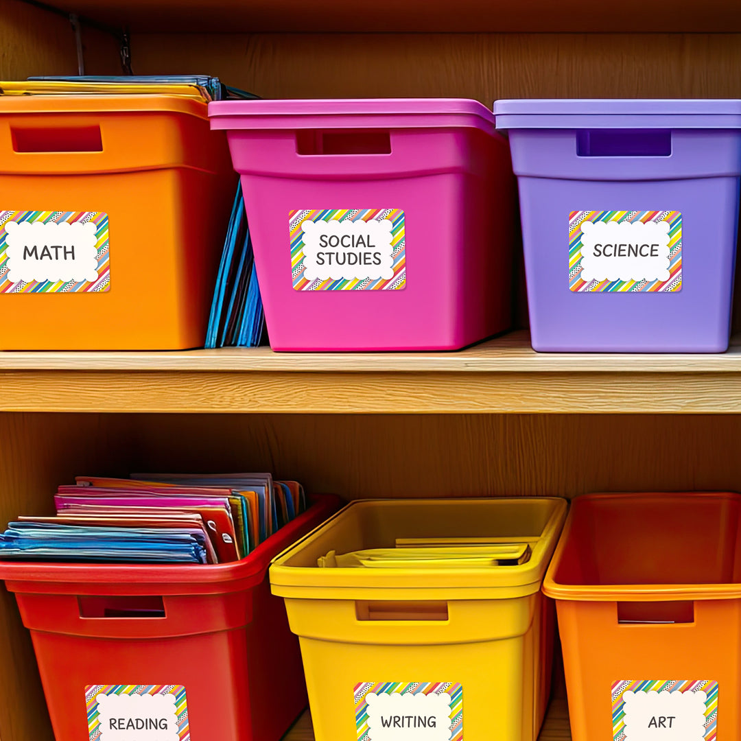 Core Decor Stripes and Dots Labels