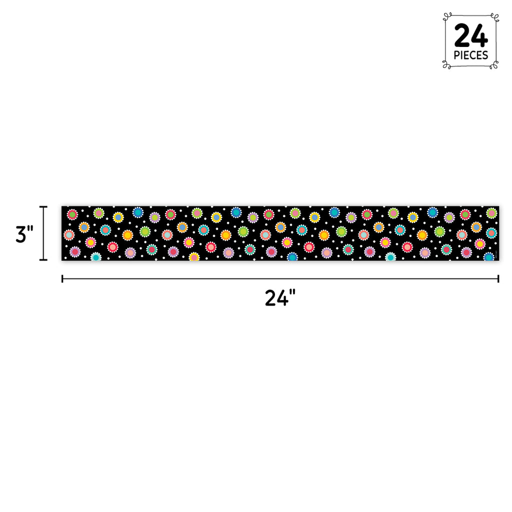 Core Decor Dotted Dots on Black EZ Border