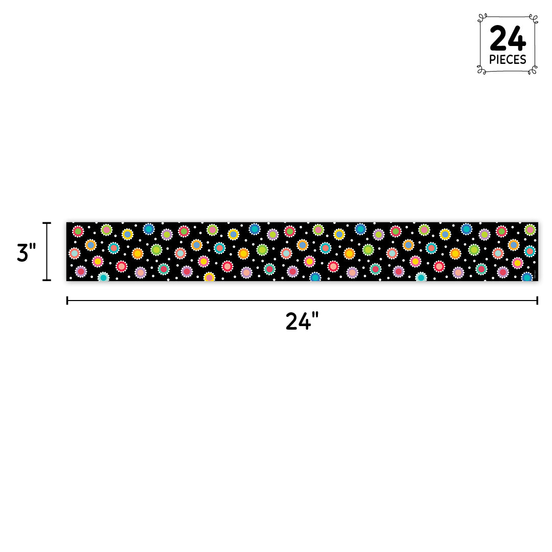 Core Decor Dotted Dots on Black EZ Border