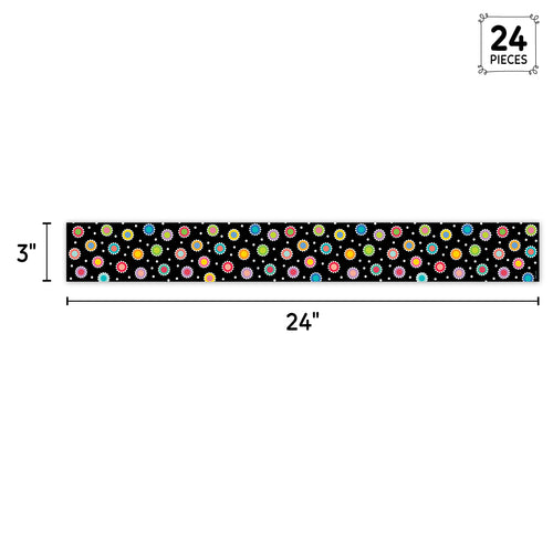 Core Decor Dotted Dots on Black EZ Border
