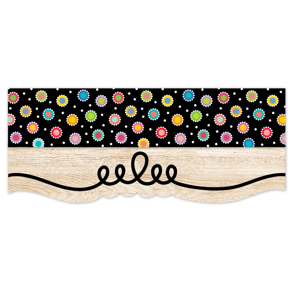 Core Decor Dotted Dots on Black EZ Border