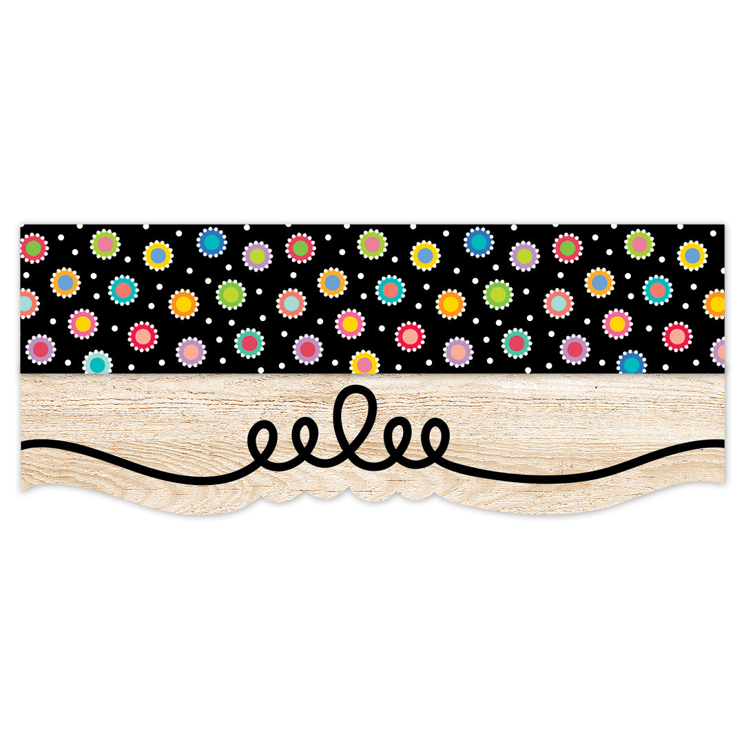 Core Decor Dotted Dots on Black EZ Border
