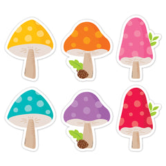 Woodland Friends Mushrooms 3 Inch Designer Cut-Outs