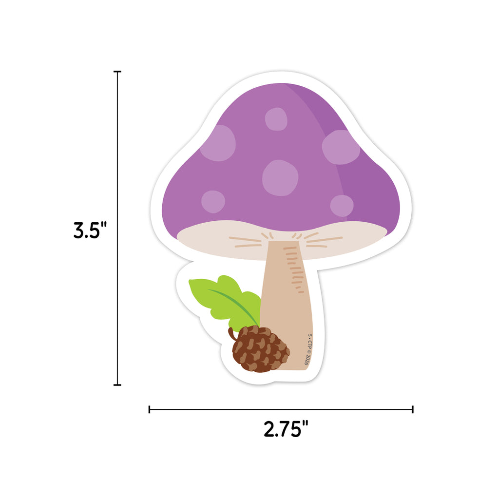 Woodland Friends Mushrooms 3 Inch Designer Cut-Outs