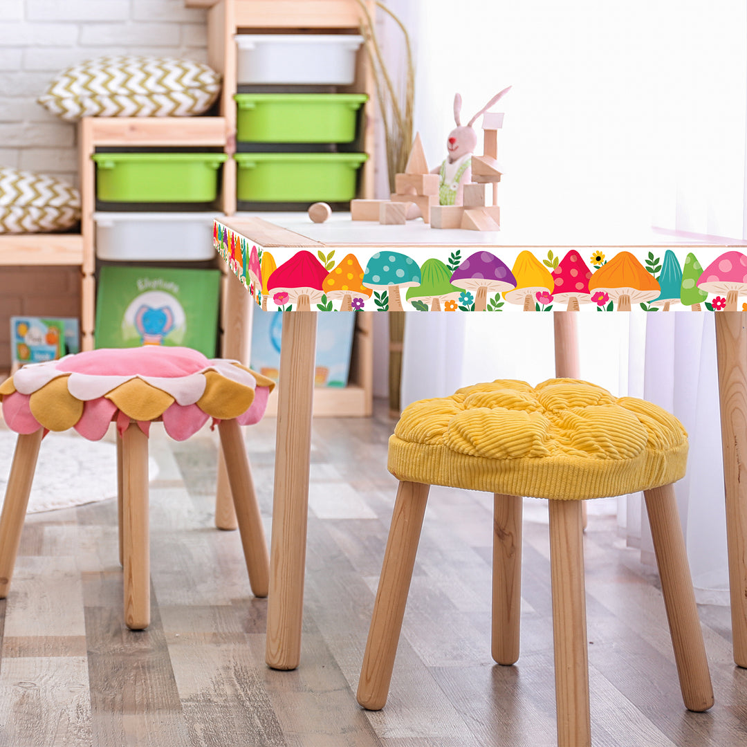 Woodland Friends Jumbo Mushrooms EZ Border