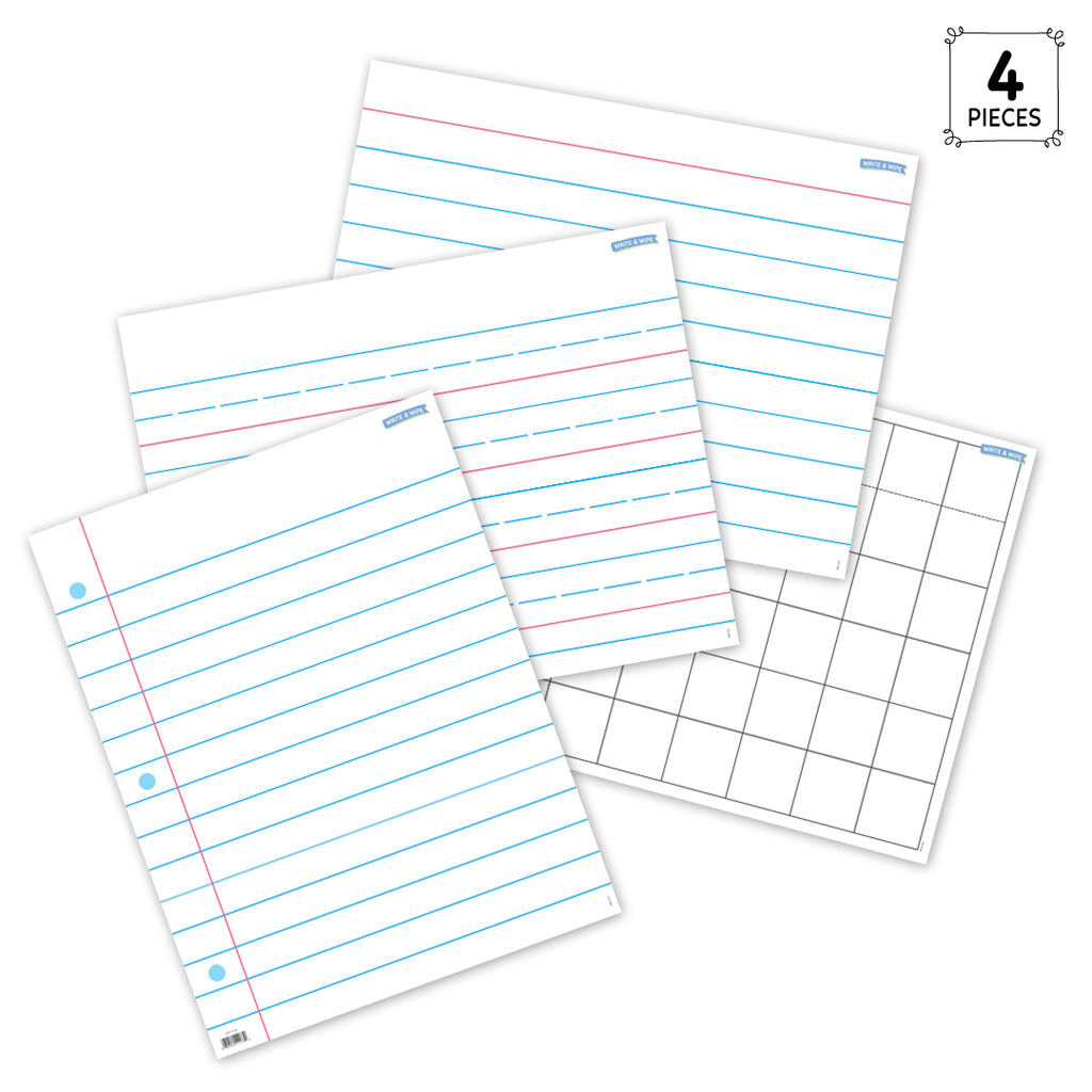 Core Decor Write & Wipe Essential Templates 4-Chart Pack