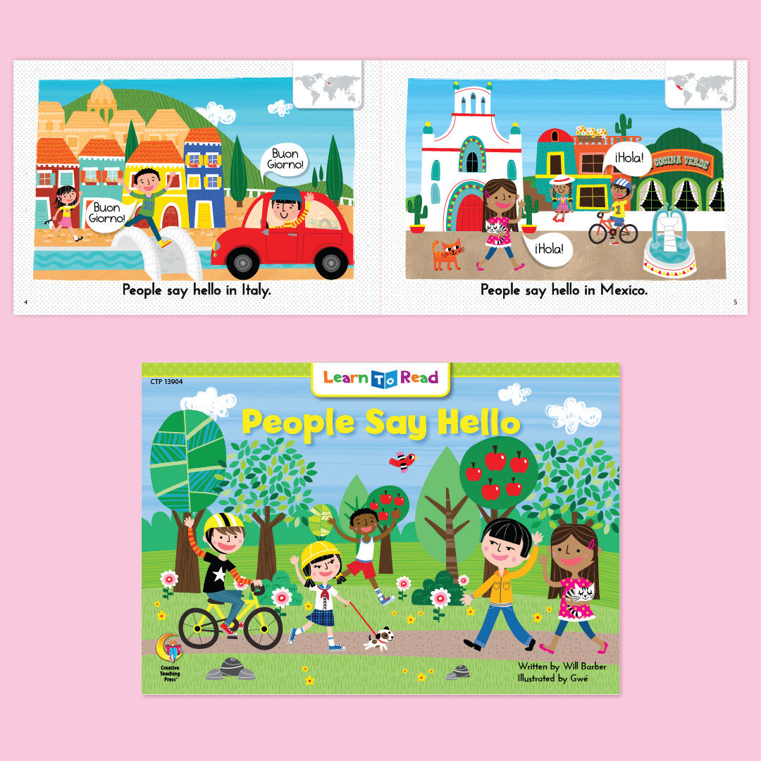 Who Lives Here? People Say Hello!, Kindergarten Set 4