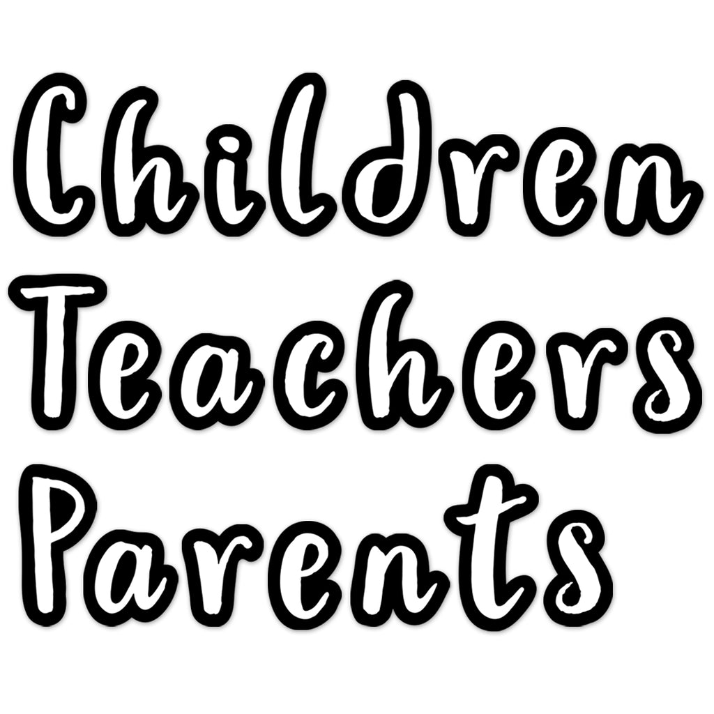 Bold & Bright Classroom Café 4" Designer Letters