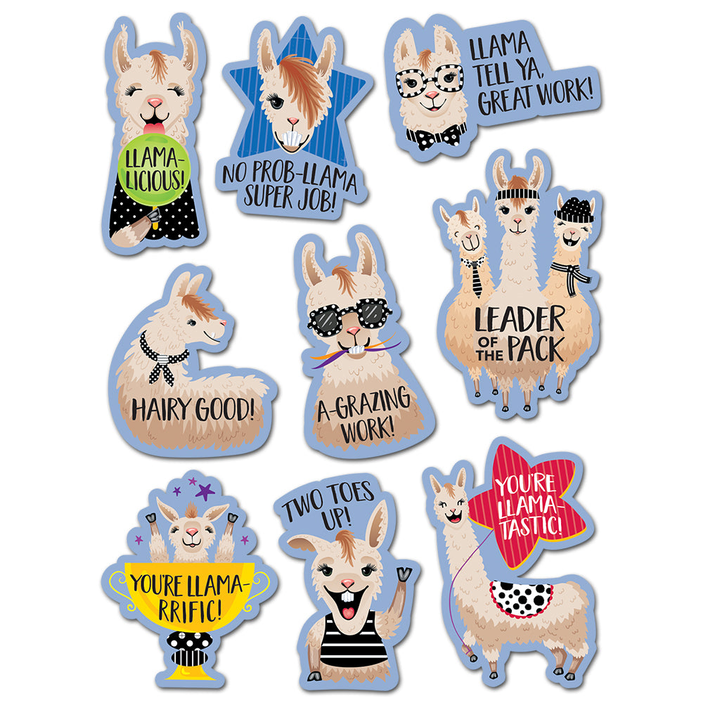Bold & Bright Llama Rewards Stickers