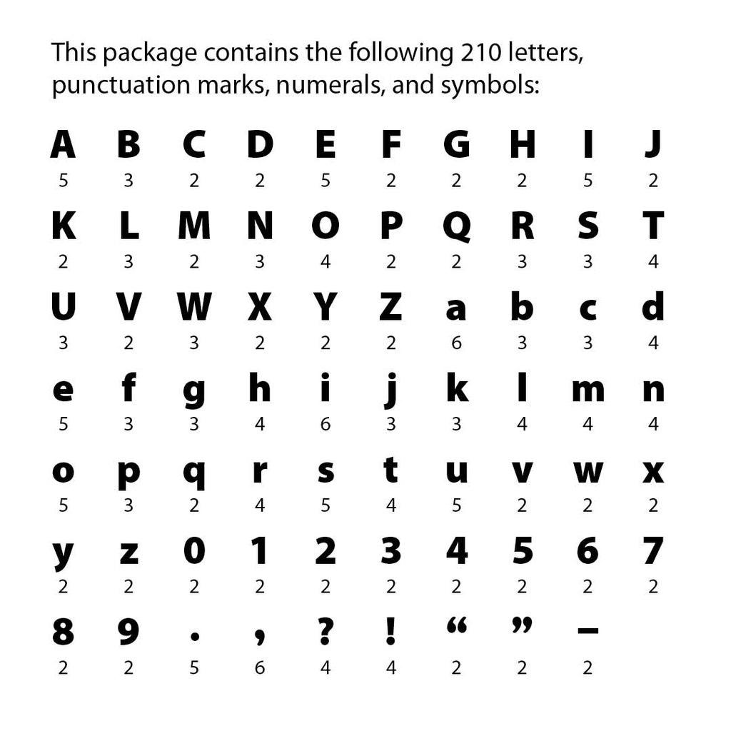 Fancy Black 4" Designer Letters