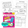 Color, Shape, and Number Flip Book Bundle