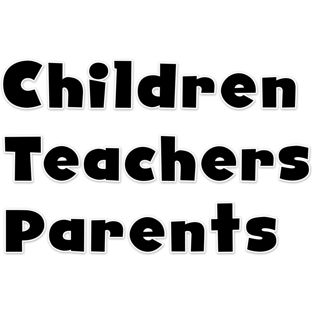 Bold Black 4" Designer Letters