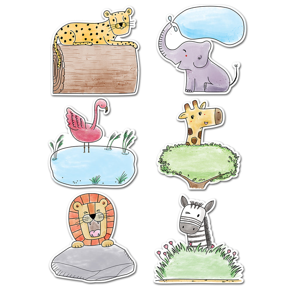 Safari Friends 6" Designer Cut-Outs