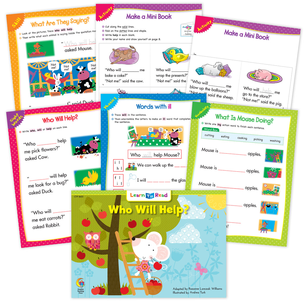 Who Will Help? Worksheets – Creative Teaching Press
