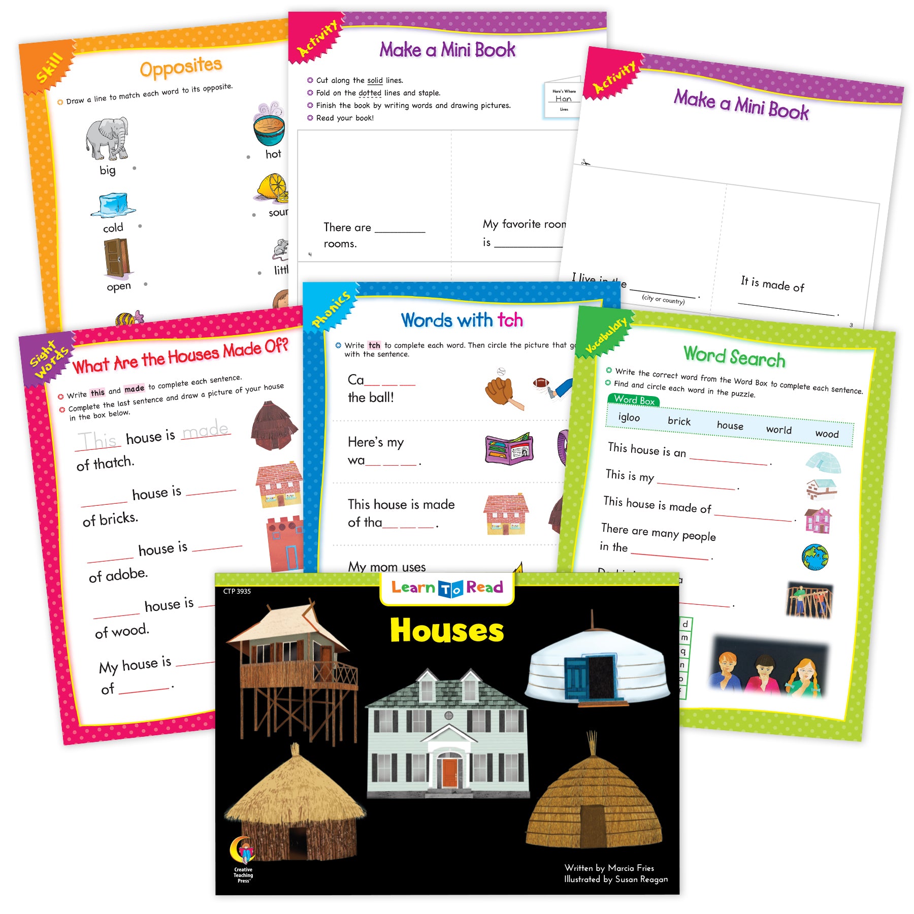 Houses Ebook & Worksheets