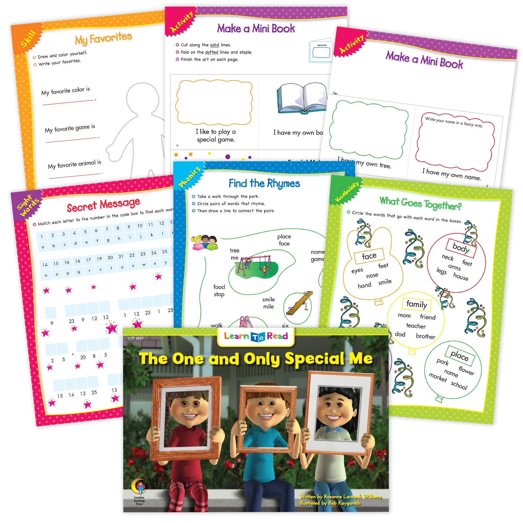 The One and Only Special Me Worksheets