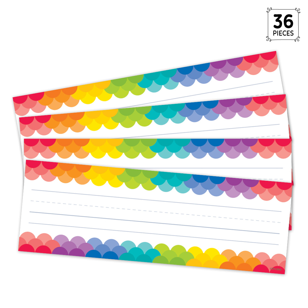 Rainbow Scallops Name Plates