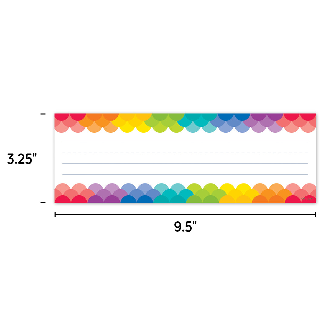 Rainbow Scallops Name Plates