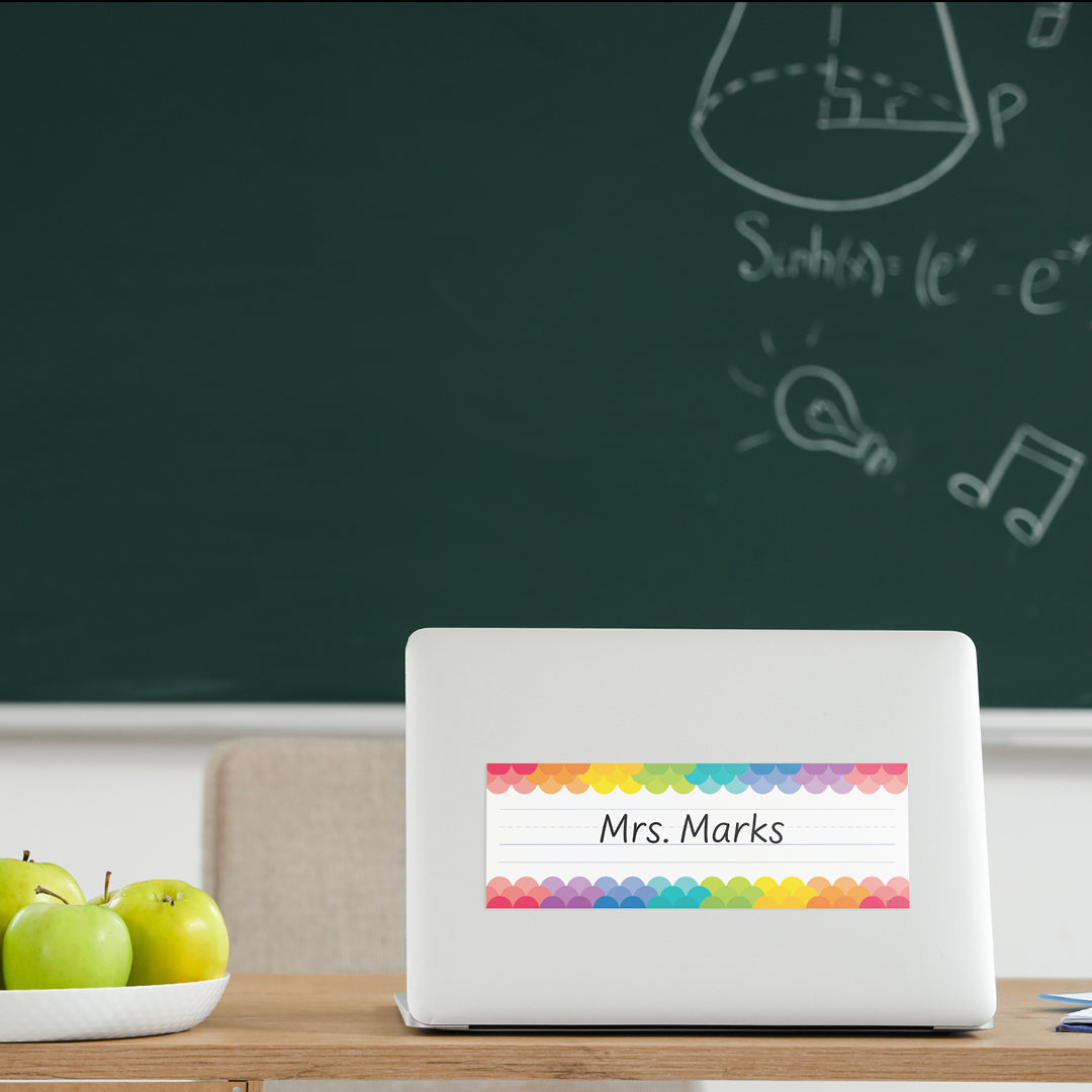 Rainbow Scallops Name Plates