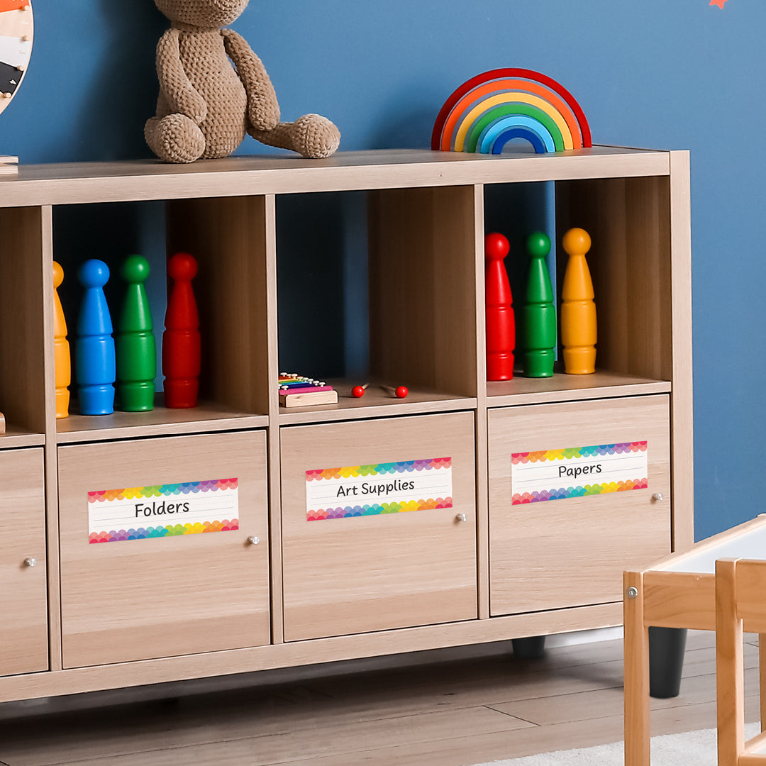 Rainbow Scallops Name Plates