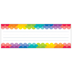 Rainbow Scallops Name Plates