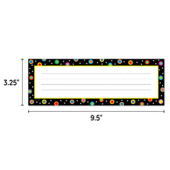 Dots on Black Name Plates