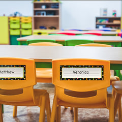 Dots on Black Name Plates