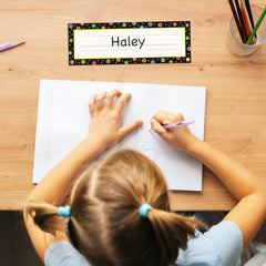 Dots on Black Name Plates
